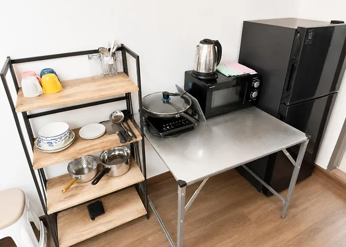 1br Near Bts Queen & Single Bed Center Apartamento